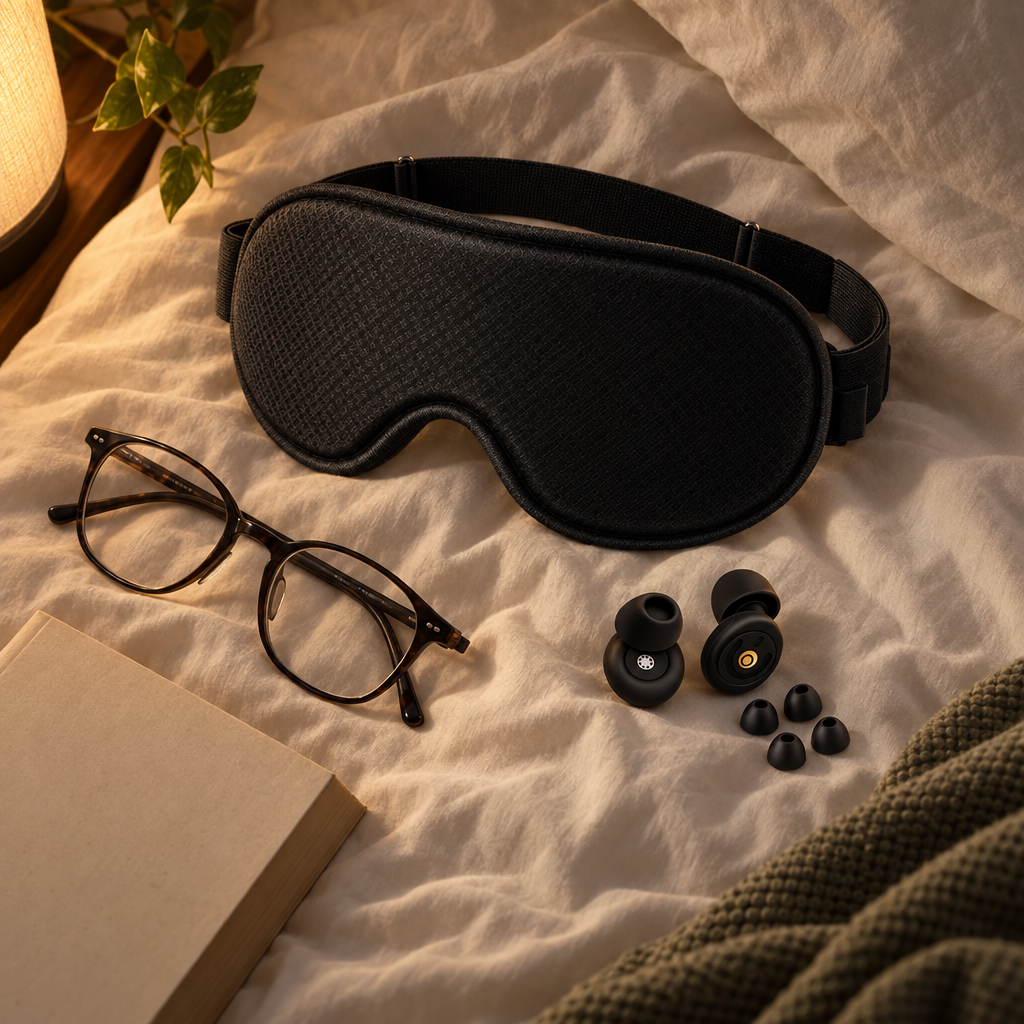 The Handover — Blackout Eye Mask & Silicone Earplug Set