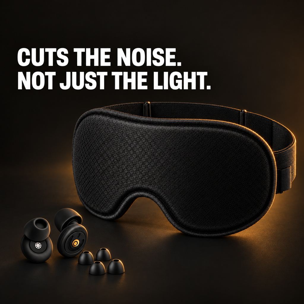 The Handover — Blackout Eye Mask & Silicone Earplug Set